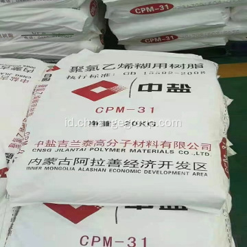 Resin pasta bubuk putih CPM-31 ​​untuk mencelupkan plastik
